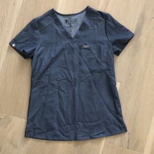 XXS figs heather grey top